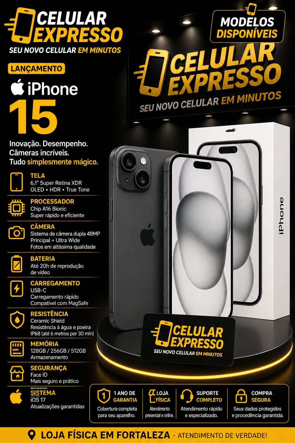 iPhone 15 — Celular Expresso