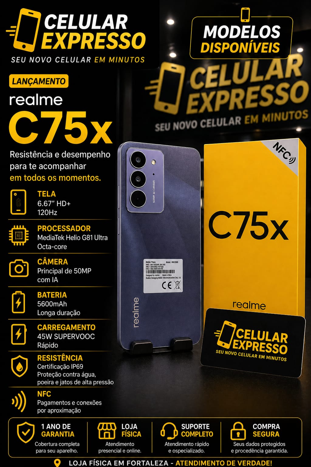Realme C75X — Celular Expresso