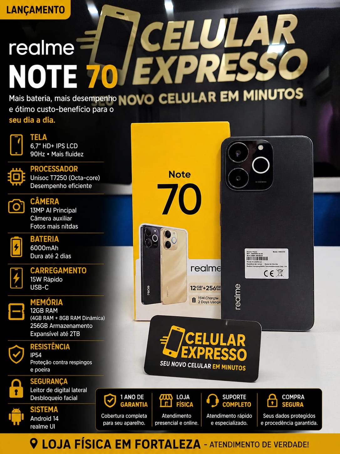 Realme Note 70 — Celular Expresso