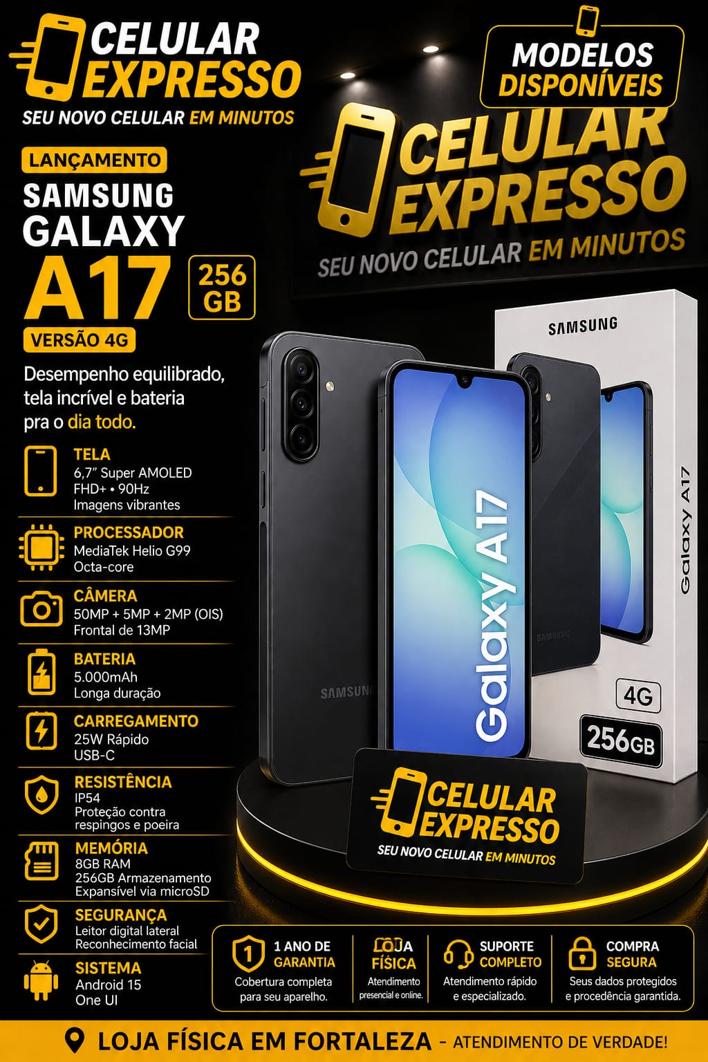 Samsung Galaxy A17 — Celular Expresso